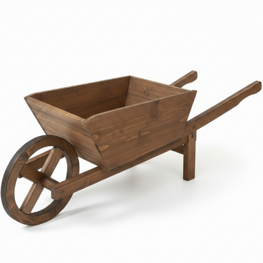Handmade Wheel Braw Planter – image 2