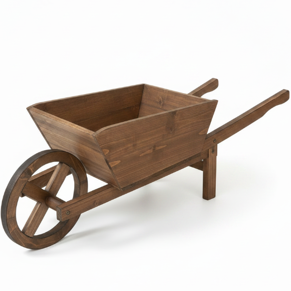 Handmade Wheel Braw Planter – image 2
