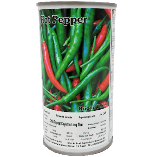 Hot Pepper Chili Cayenne Long Thin Seeds Tin – image 2