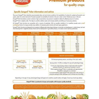 Sangral NPK and Micronutrients Fruits and Flowers Fertilizer – image 5