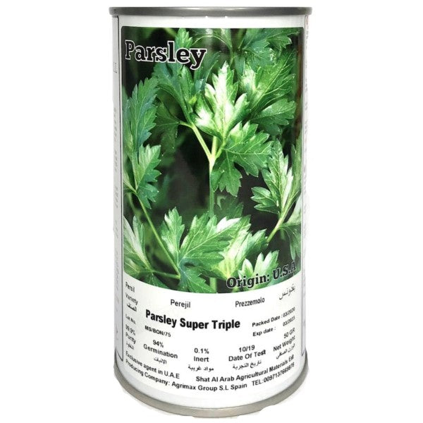 Super Triple Curly Parsley Seeds Tin – image 1