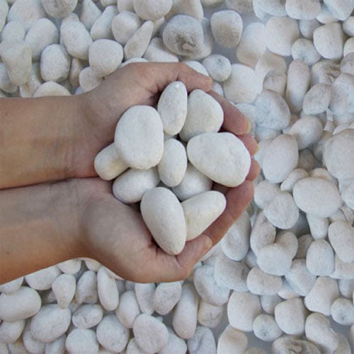 Snow white pebbles 20KG – image 2