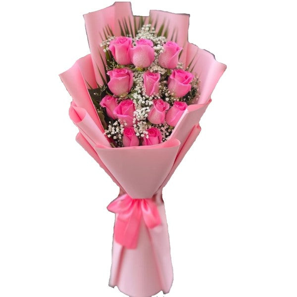Fresh Pink Roses and Bouquet – image 7