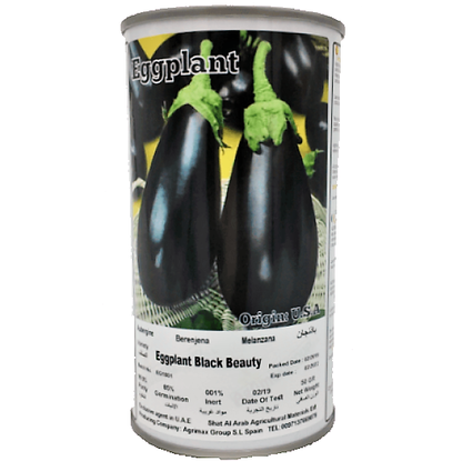 Eggplant Black Beauty Seeds Tin – image 2