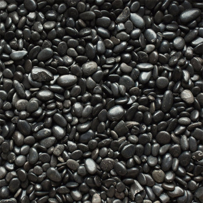 High Polished Black Pebbles 20-25 KG Bag 3-5cm – image 1