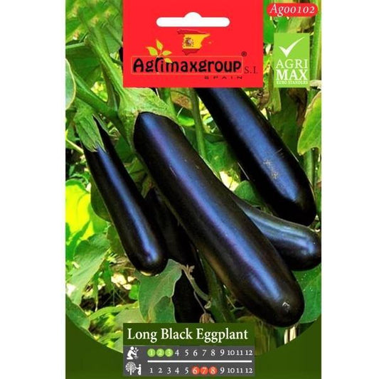 Long Black Eggplant Seeds – image 1