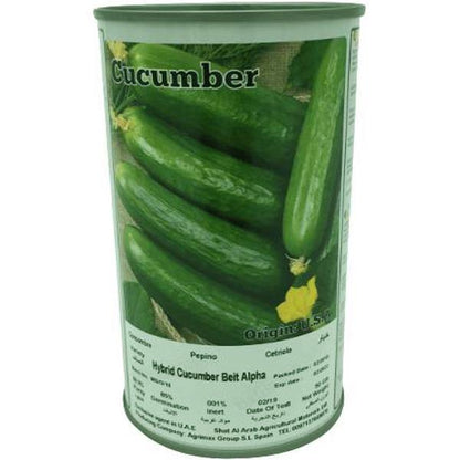 Hybrid Cucumber Beit Alpha Seeds Tin – image 4