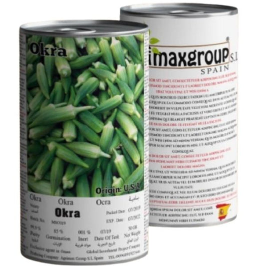 Clemson Spineless Okra Seeds Tin – image 1