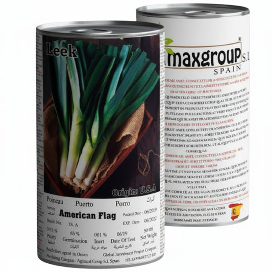 Leek American Flag Seeds Tin – image 1