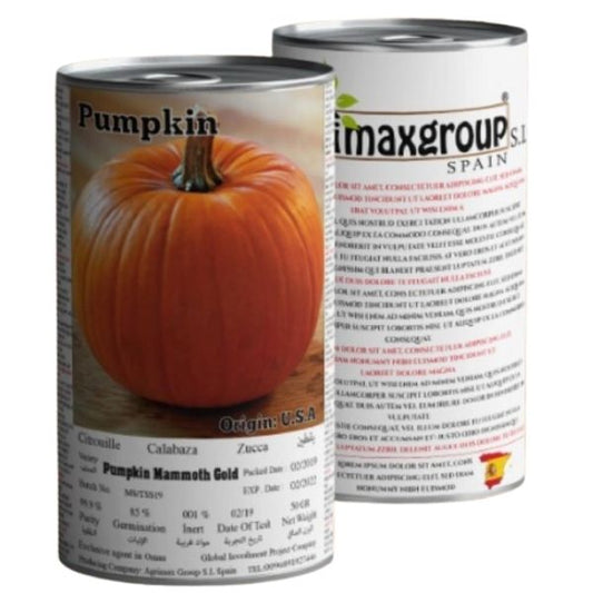 Pumpkin Mammoth Gold Seeds Tin – image 1