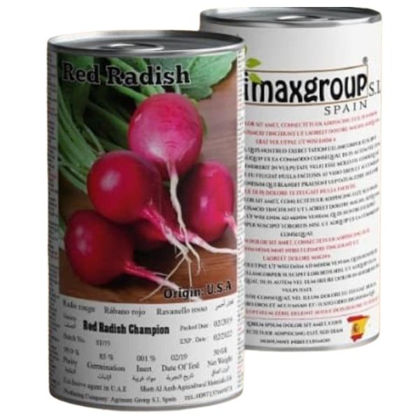 Red Radish Champion Seeds Tin – image 1