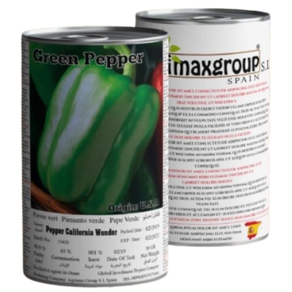 Pepper California Wonder Seeds Tin – image 1