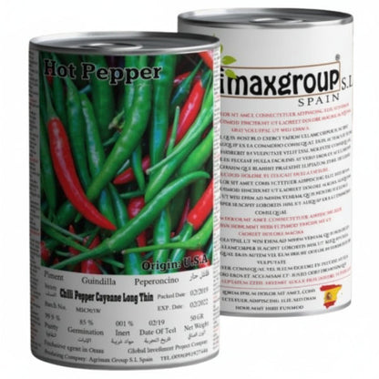 Hot Pepper Chili Cayenne Long Thin Seeds Tin – image 1