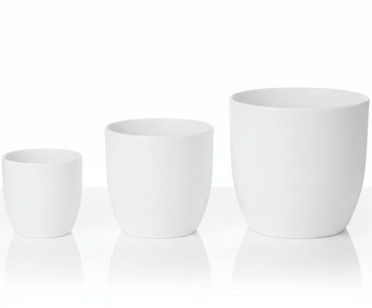 White Pot Porcelain Round – image 3