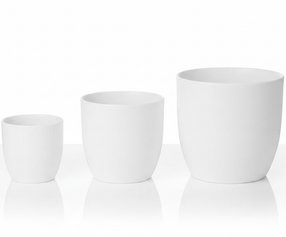 White Pot Porcelain Round – image 3