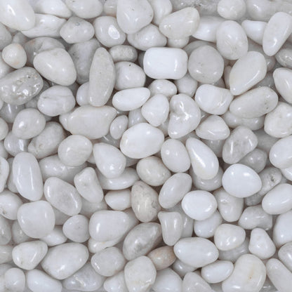 High Polished White Pebbles 20-25 KG Bag 3-5cm – image 2
