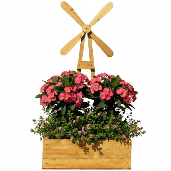 Handmade Fan Wheel Planter – image 1