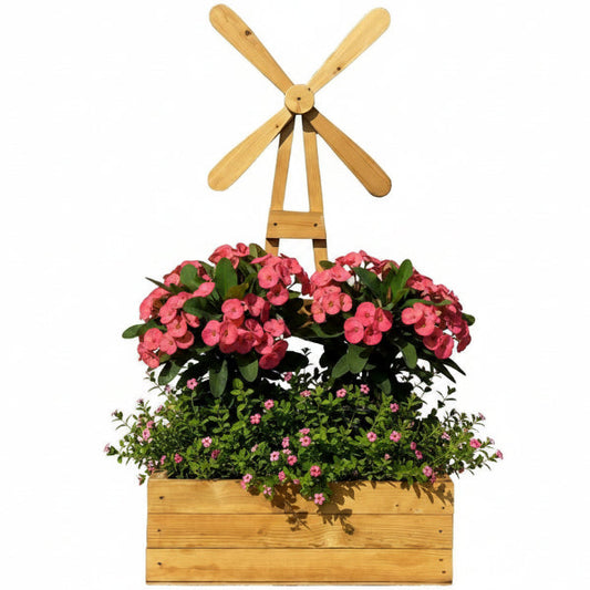 Handmade Fan Wheel Planter – image 1