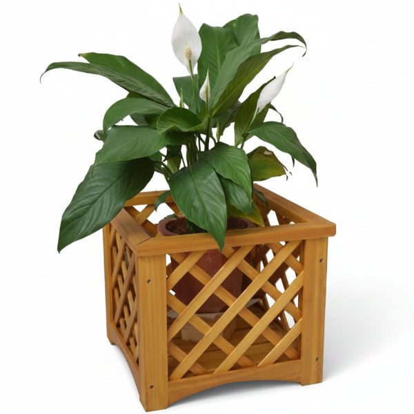 Handmade Cross Planter Keeper – image 1