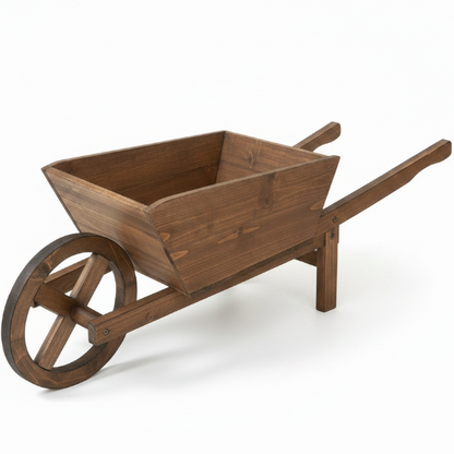 Handmade Wheel Braw Planter – image 2