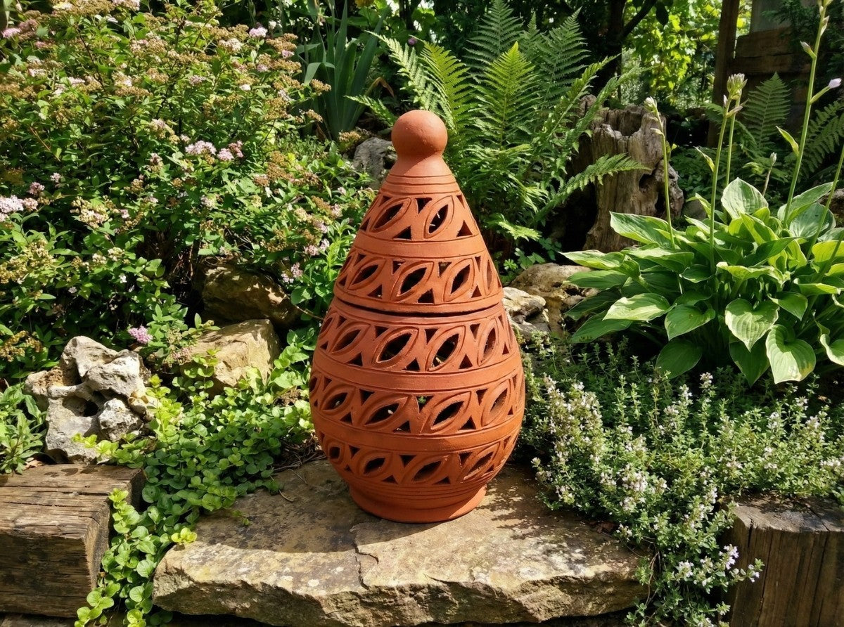 Onion Egg Terracotta Cutwork Lantern – Reference Gallery Image